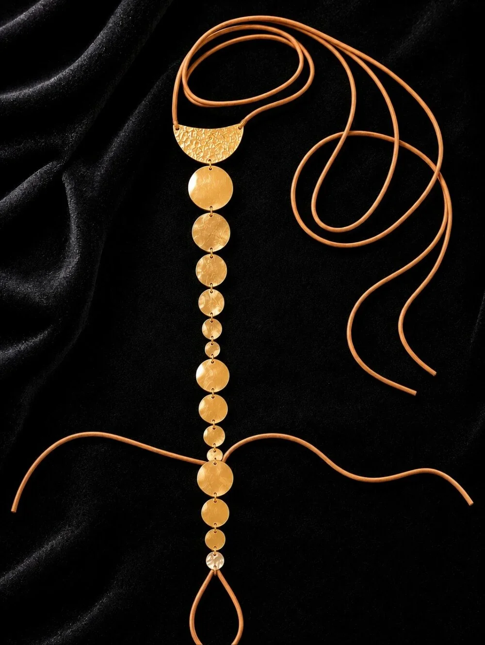 💋GOLD DISC LEG CHAIN -  STATEMENT FOOT JEWELRY!!!